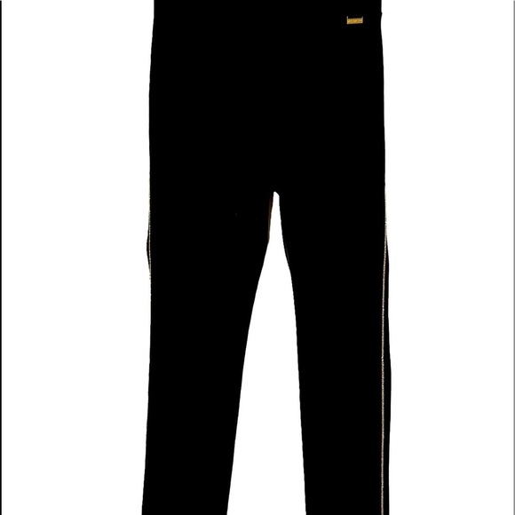 Women's Marc New York Andrew Marc Pull On Pants Size Medium Gold Stripe - Picture 1 of 4